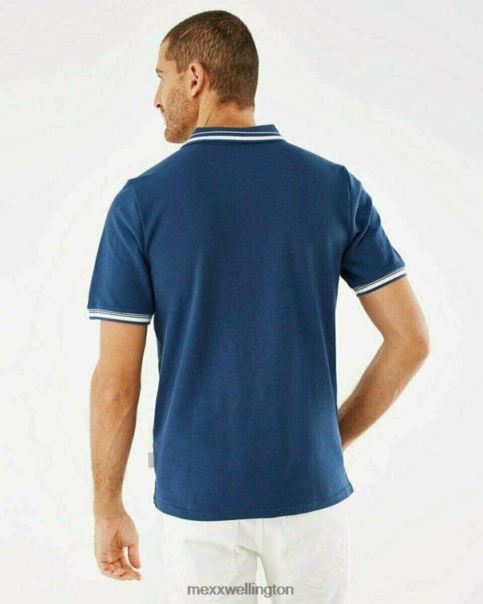 Men Mexx Blue Pique polo Navy 2B480T625