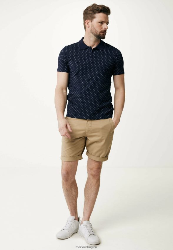 Men Mexx Blue Polo Print Navy 2B480T504
