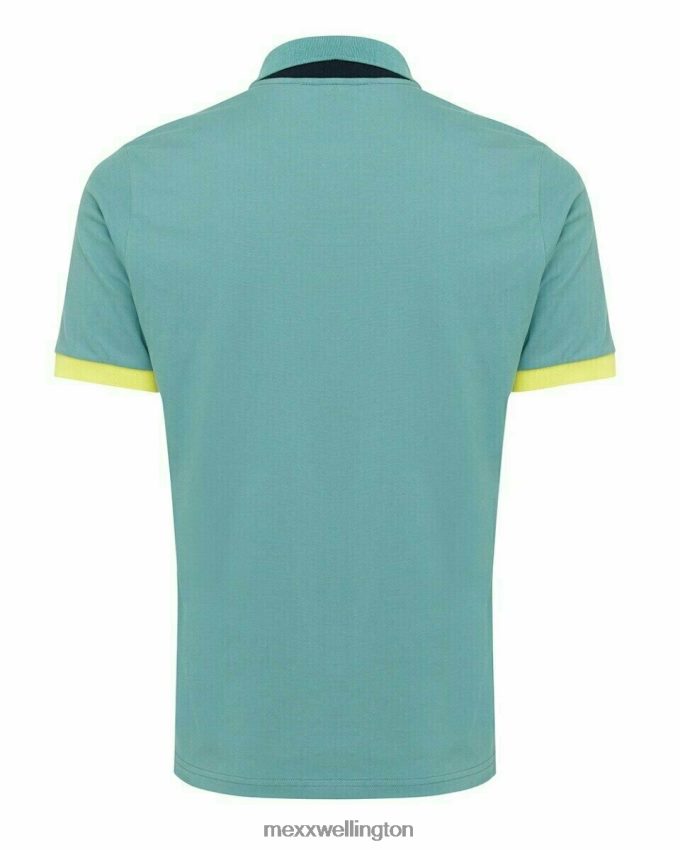 Men Mexx Green Pique polo Dark Mint 2B480T737