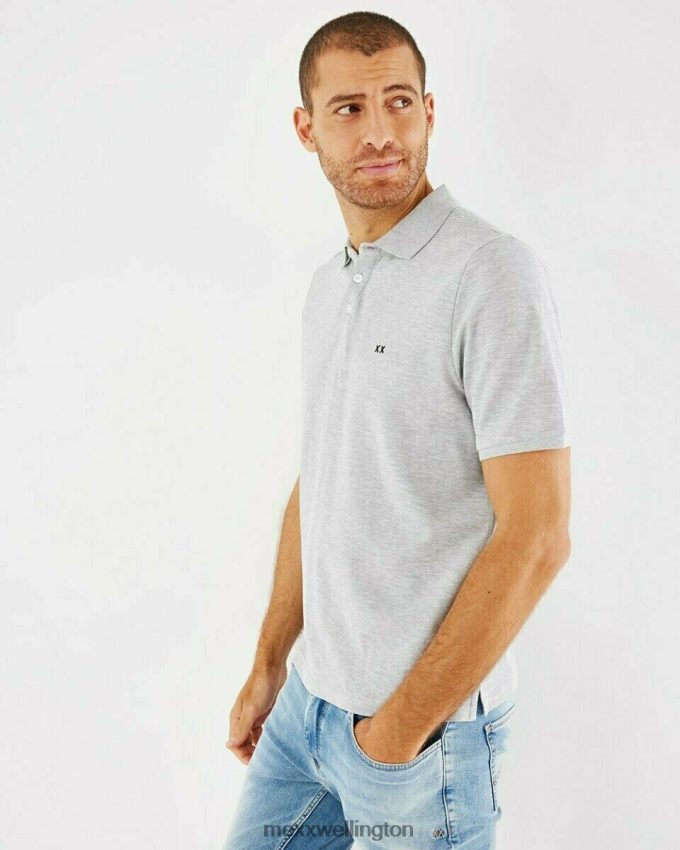 Men Mexx Grey Pique Polo 2B480T584