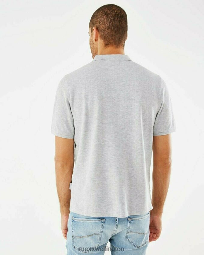 Men Mexx Grey Pique Polo 2B480T584