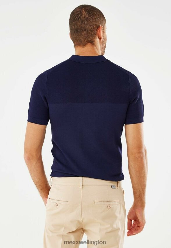 Men Mexx Navy Knit Polo 2B480T607