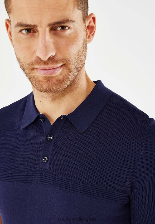 Men Mexx Navy Knit Polo 2B480T607