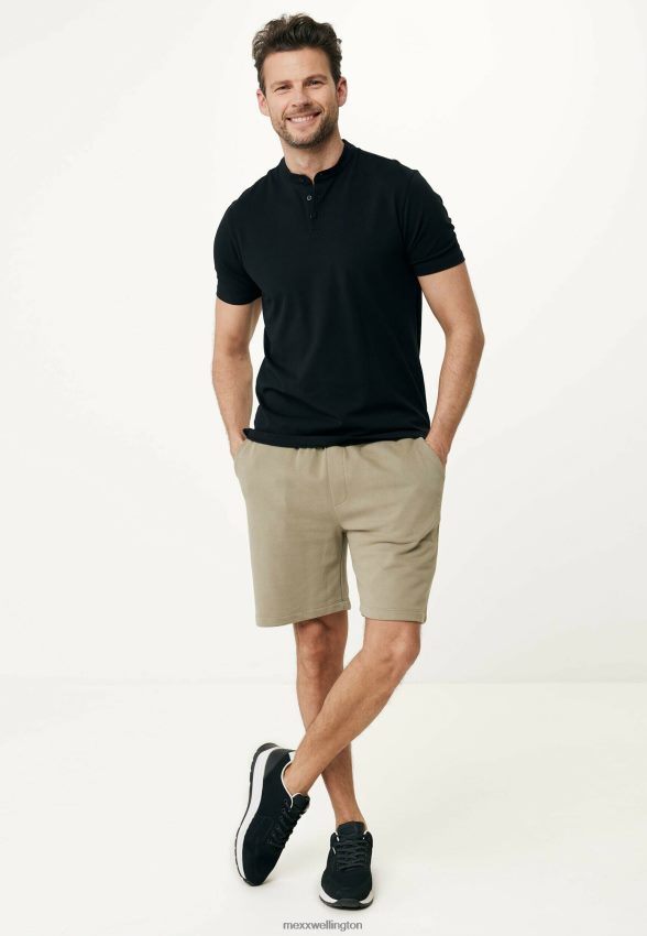 Men Mexx Schwarz Polo Mao Collar Black 2B480T487