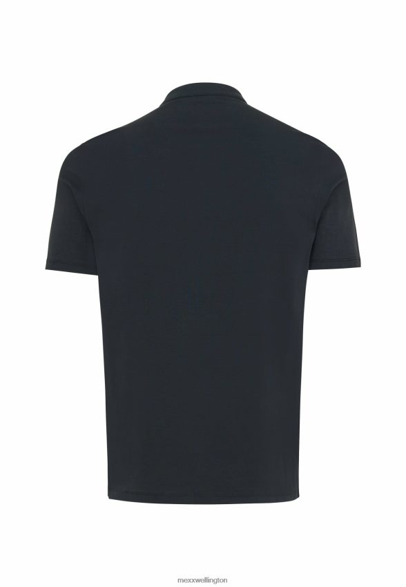 Men Mexx Schwarz Polo Mao Collar Black 2B480T487