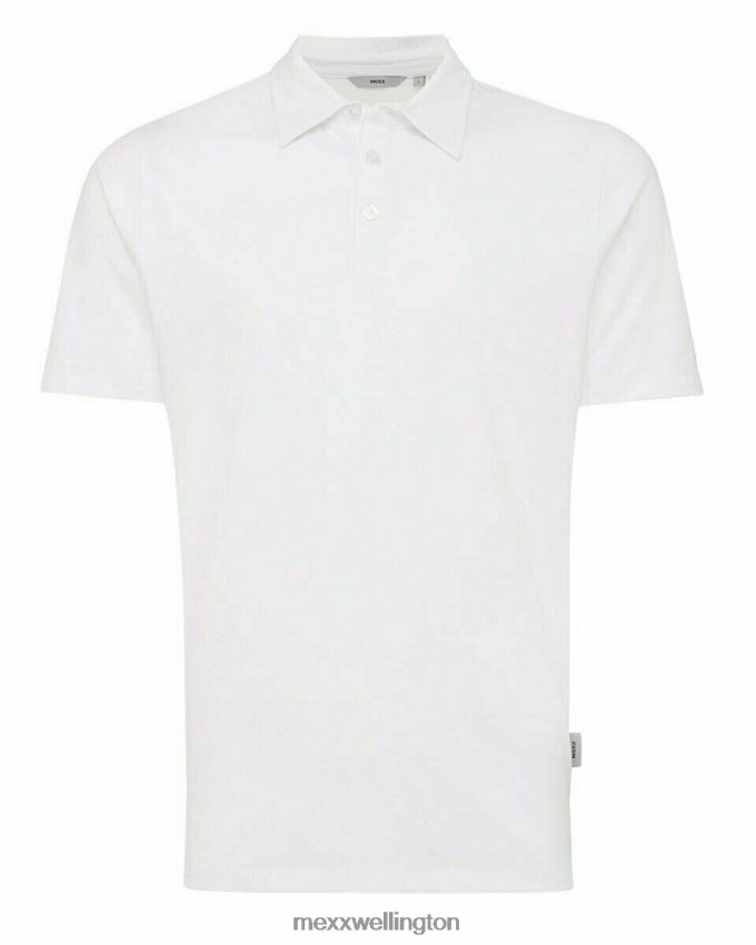Men Mexx White Jersey Polo 2B480T589