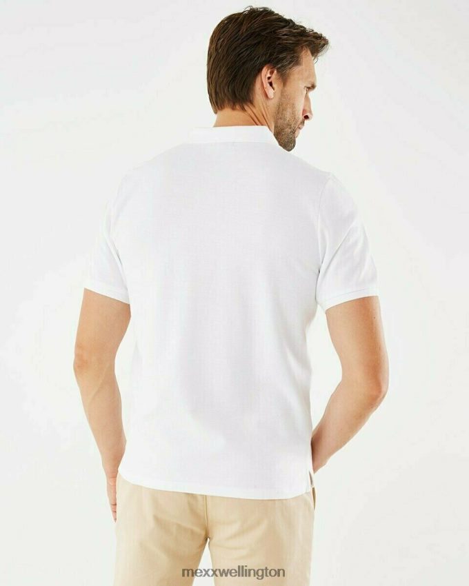Men Mexx White Pique Polo 2B480T588