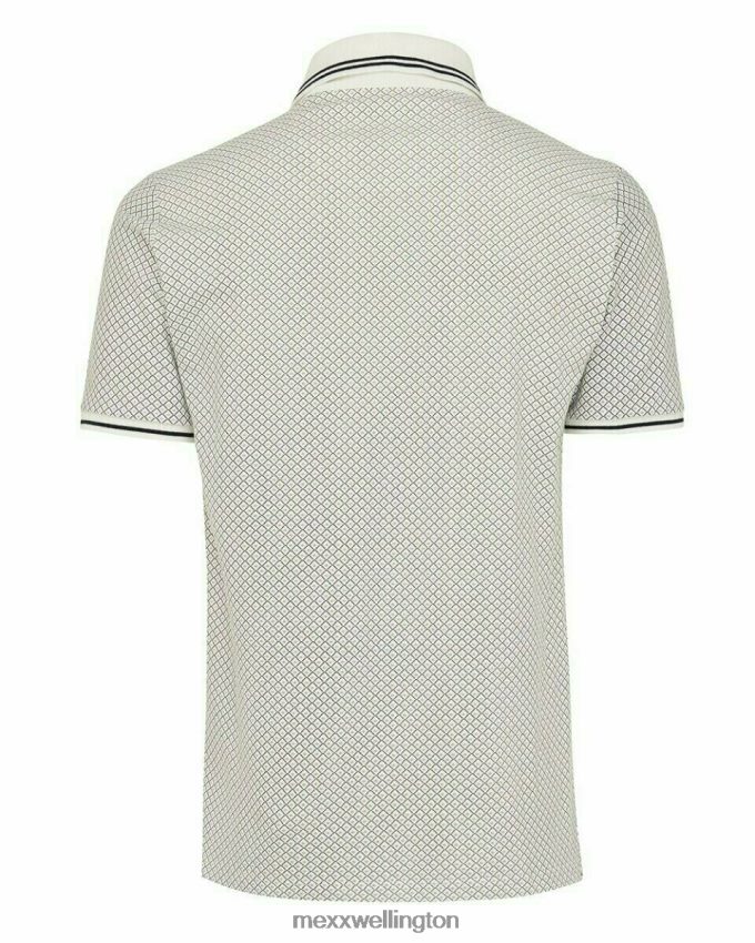 Men Mexx White Pique Polo Off 2B480T593