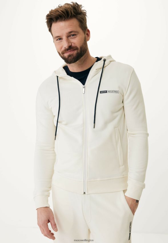 Men Mexx Beige Hooded Cardigan Off White 2B480T603