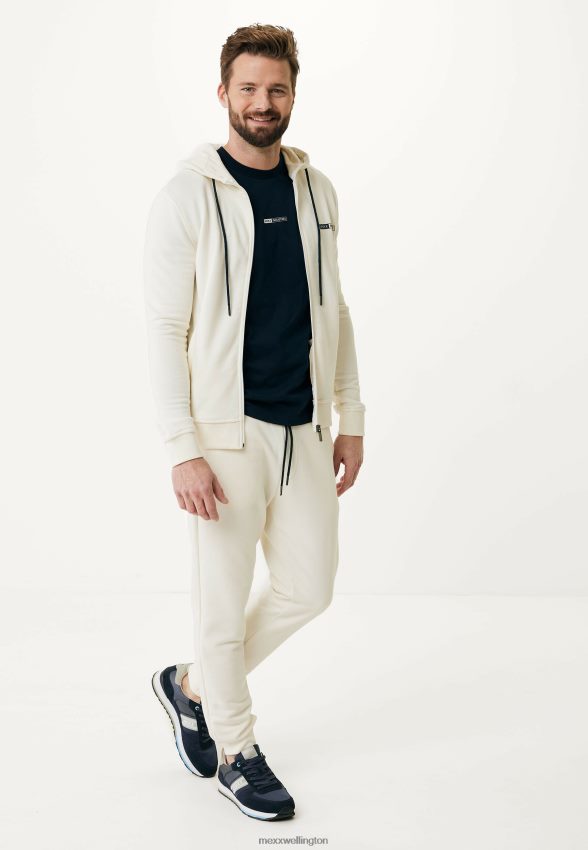 Men Mexx Beige Hooded Cardigan Off White 2B480T603