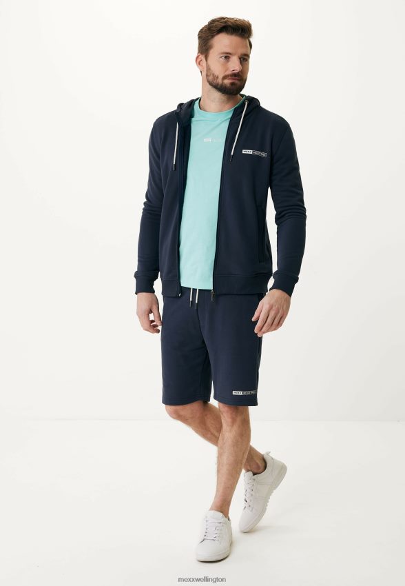 Men Mexx Blue Hooded Cardigan Navy 2B480T566