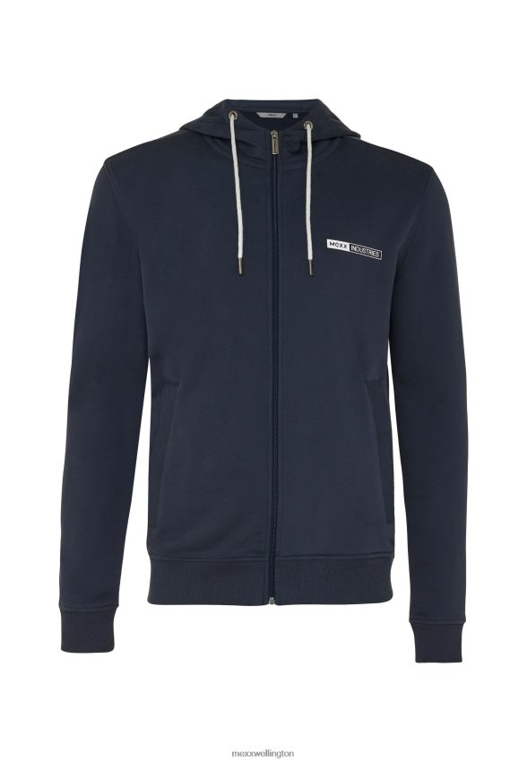 Men Mexx Blue Hooded Cardigan Navy 2B480T566