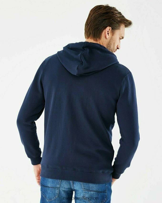 Men Mexx Blue Hooded Cardigan Navy 2B480T610