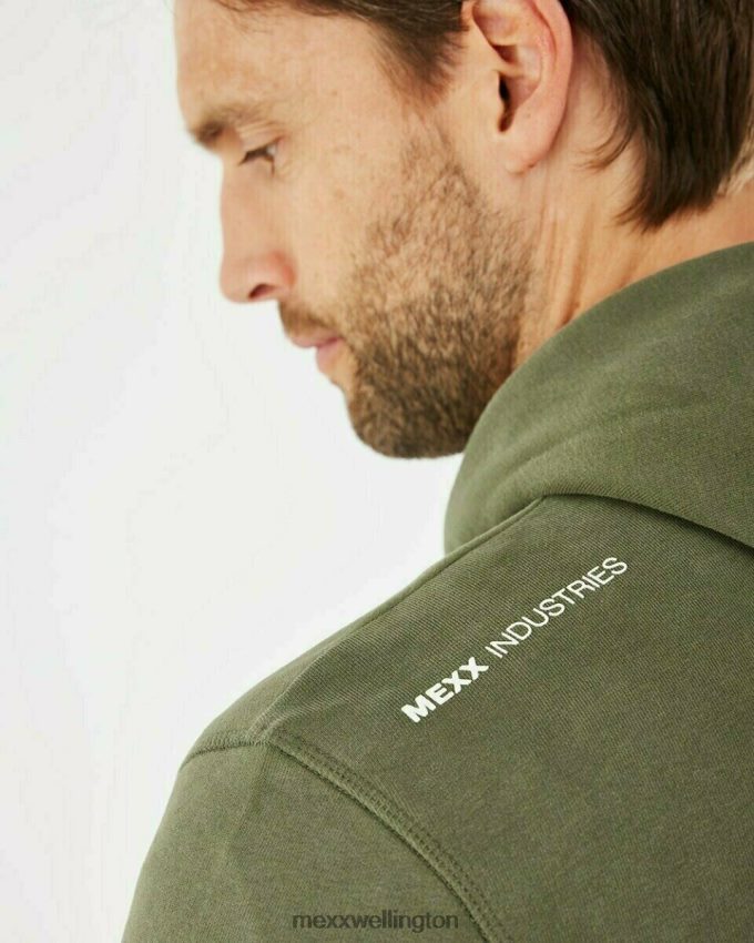 Men Mexx Green Hooded Cardigan 2B480T621