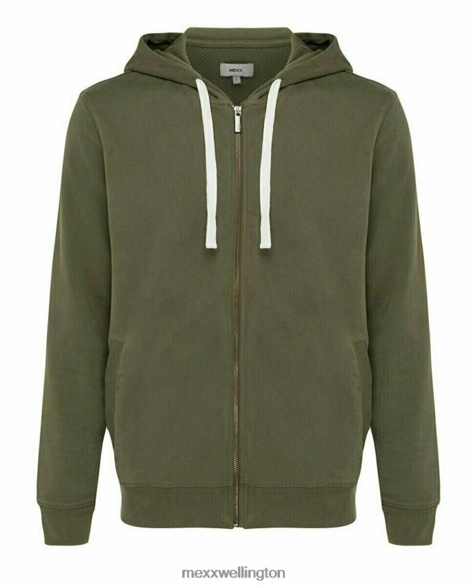 Men Mexx Green Hooded Cardigan 2B480T621
