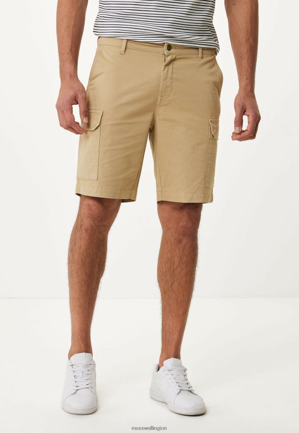 Men Mexx Beige Cargo Pants Short Sand 2B480T474