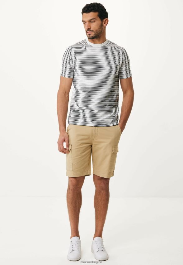 Men Mexx Beige Cargo Pants Short Sand 2B480T474