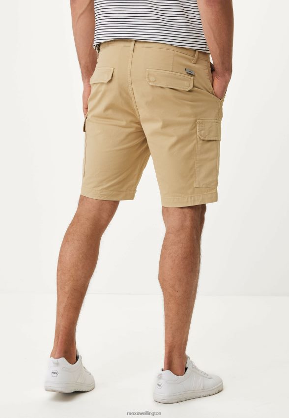 Men Mexx Beige Cargo Pants Short Sand 2B480T474