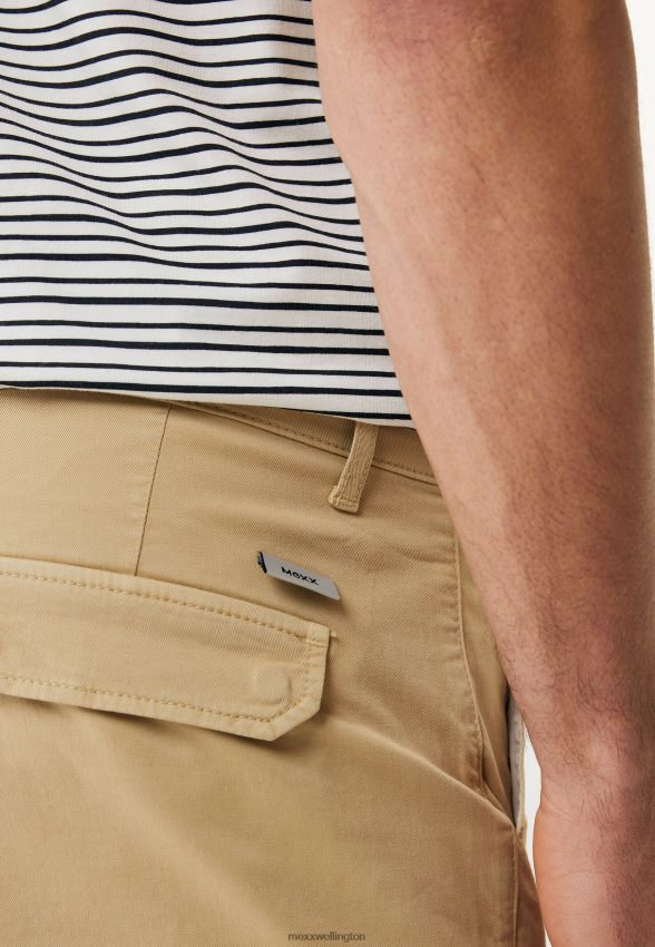 Men Mexx Beige Cargo Pants Short Sand 2B480T474