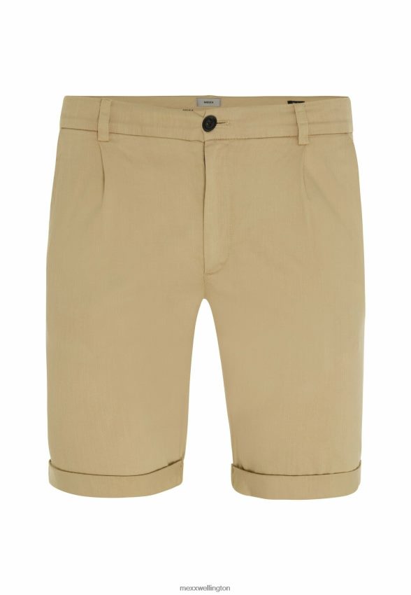 Men Mexx Beige Chino Shorts Roll Up Cuff Sand 2B480T485
