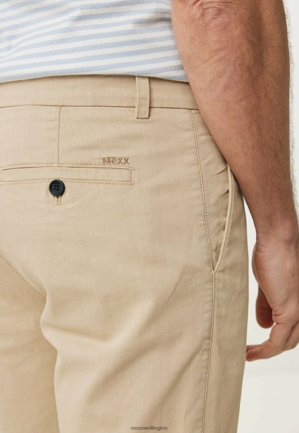 Men Mexx Beige Chino Shorts Sand 2B480T482