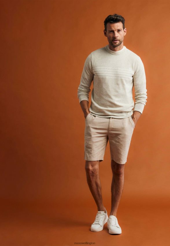 Men Mexx Beige Chino Shorts Sand 2B480T482