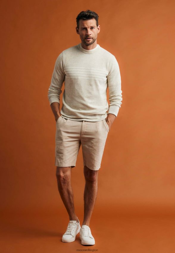 Men Mexx Beige Chino Shorts Sand 2B480T482