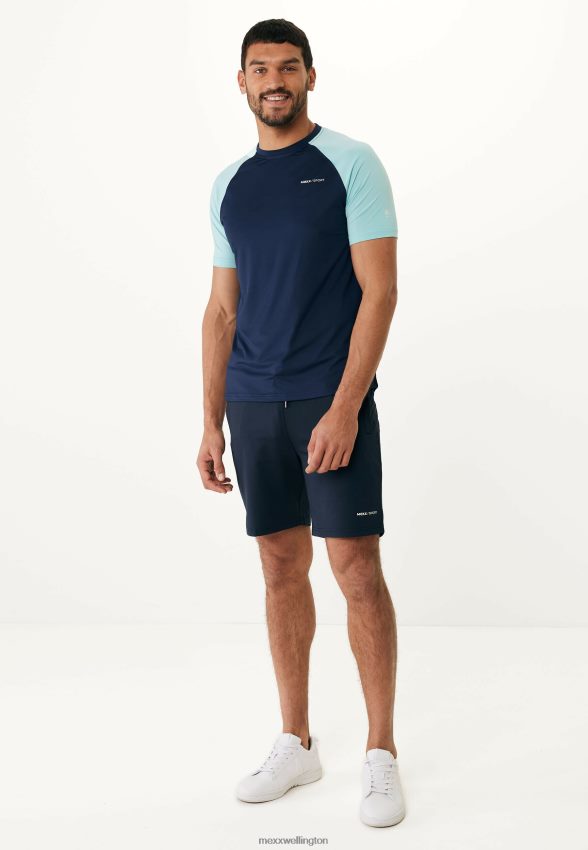 Men Mexx Blue Activewear Shorts Navy 2B480T602