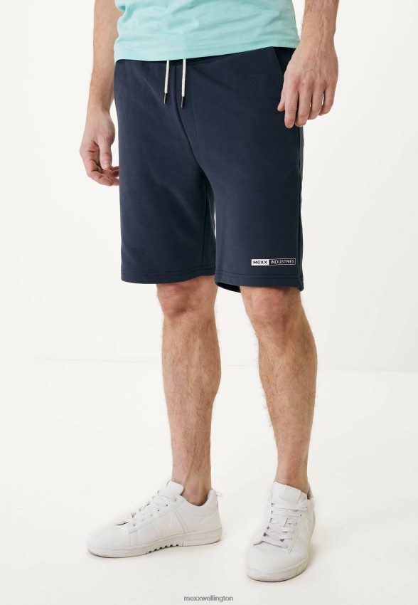 Men Mexx Blue Basic Sweatshorts Print Navy 2B480T568