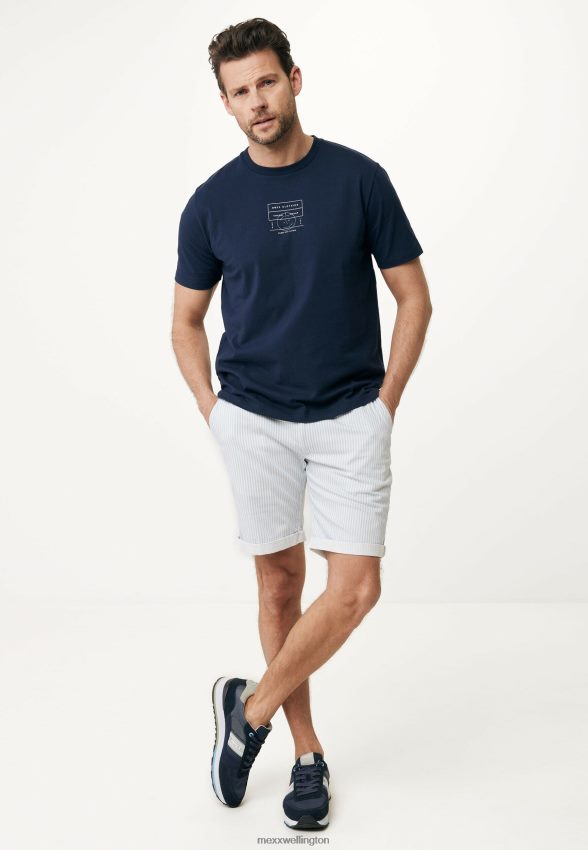 Men Mexx Blue Chino Shorts Light 2B480T499