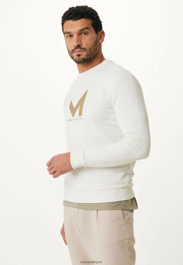 Men Mexx Beige Crew Neck Sweater Off White 2B480T468