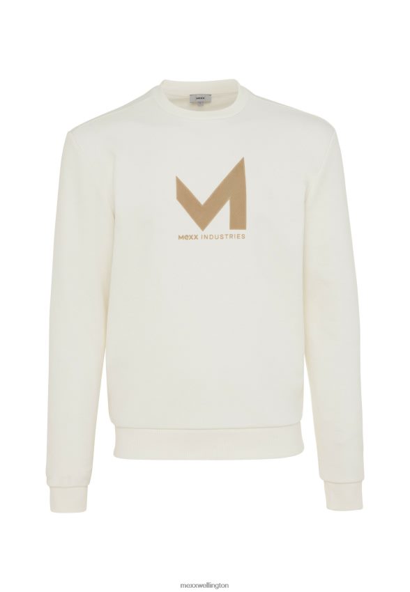 Men Mexx Beige Crew Neck Sweater Off White 2B480T468