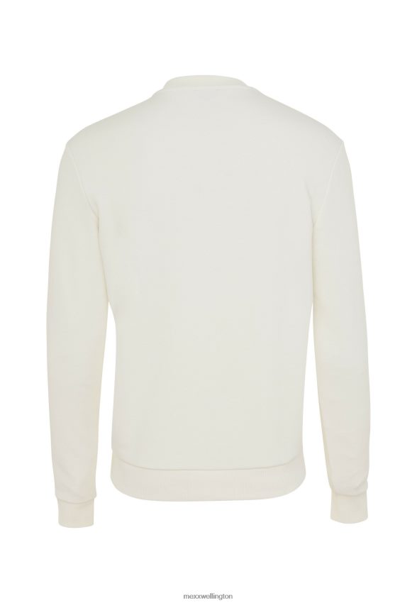 Men Mexx Beige Crew Neck Sweater Off White 2B480T468