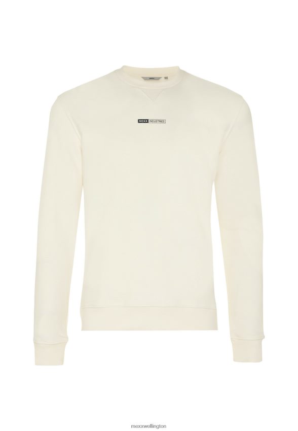 Men Mexx Beige Crewneck Sweater Off White 2B480T654
