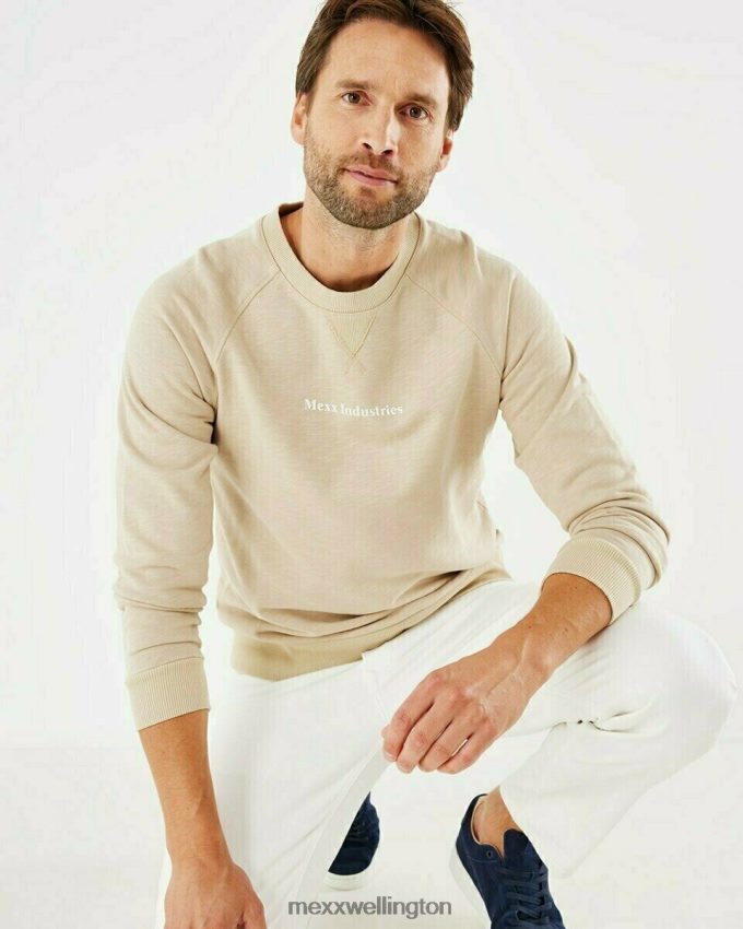 Men Mexx Beige Crewneck Sweatshirt 2B480T620