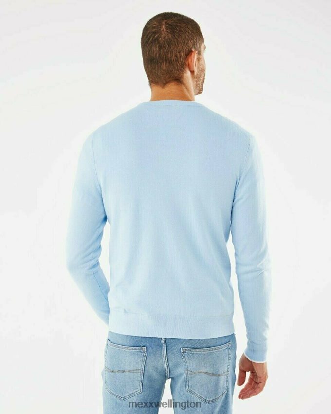 Men Mexx Blue Crewneck Sweater Light 2B480T596