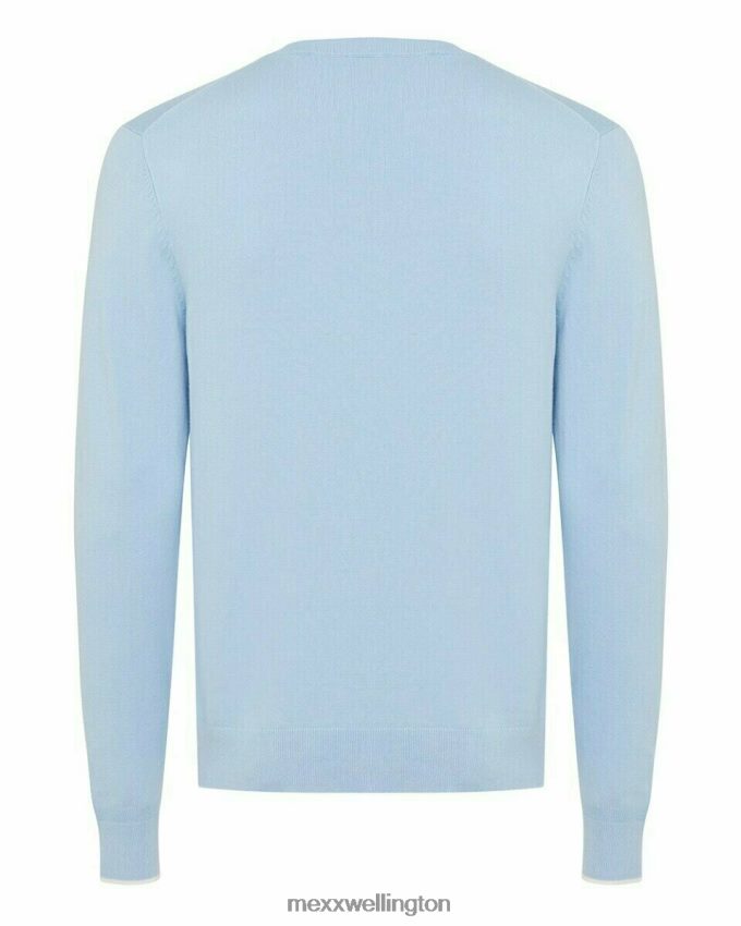 Men Mexx Blue Crewneck Sweater Light 2B480T596