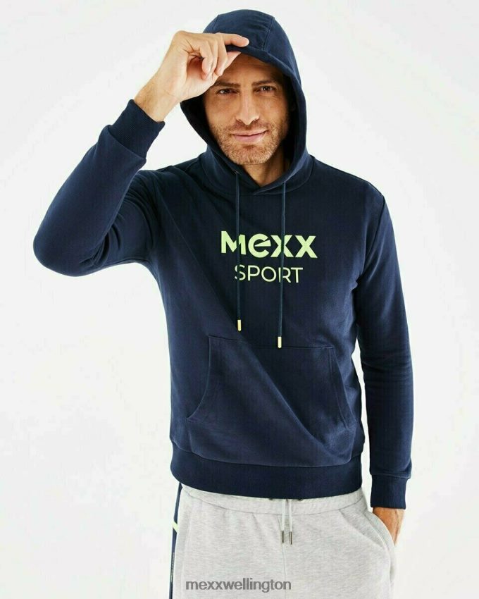 Men Mexx Blue Hooded sweater Navy 2B480T721