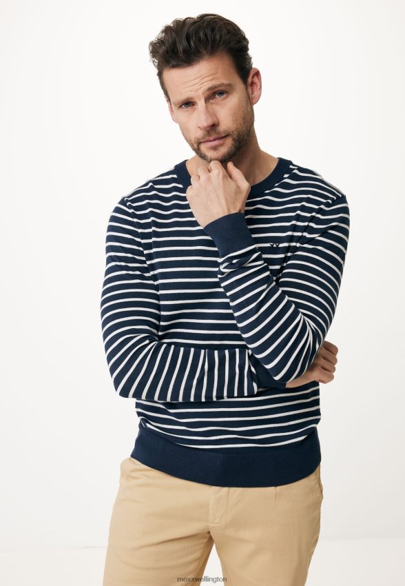 Men Mexx Blue Sweater Crewneck Navy 2B480T546