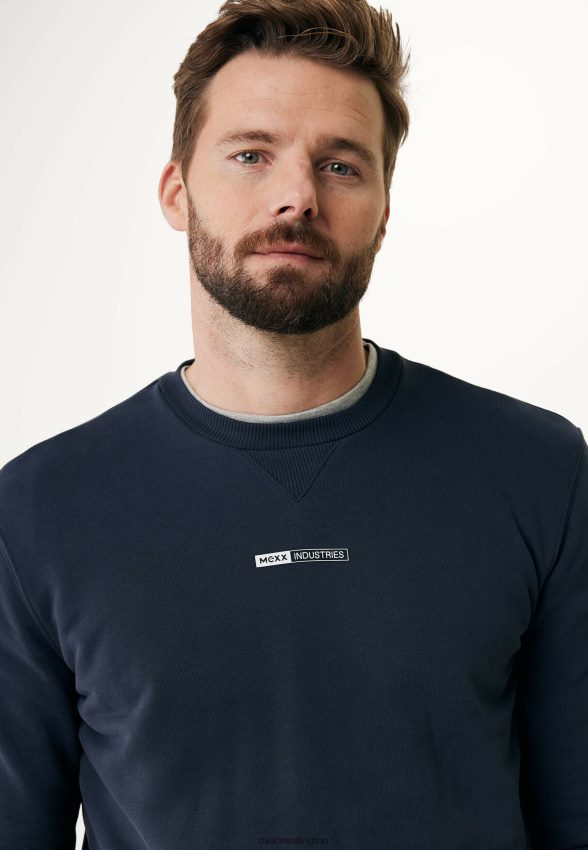 Men Mexx Blue Sweater Crewneck Navy 2B480T567