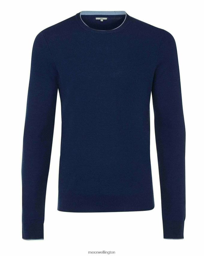 Men Mexx Blue Sweater Knit Dark 2B480T600