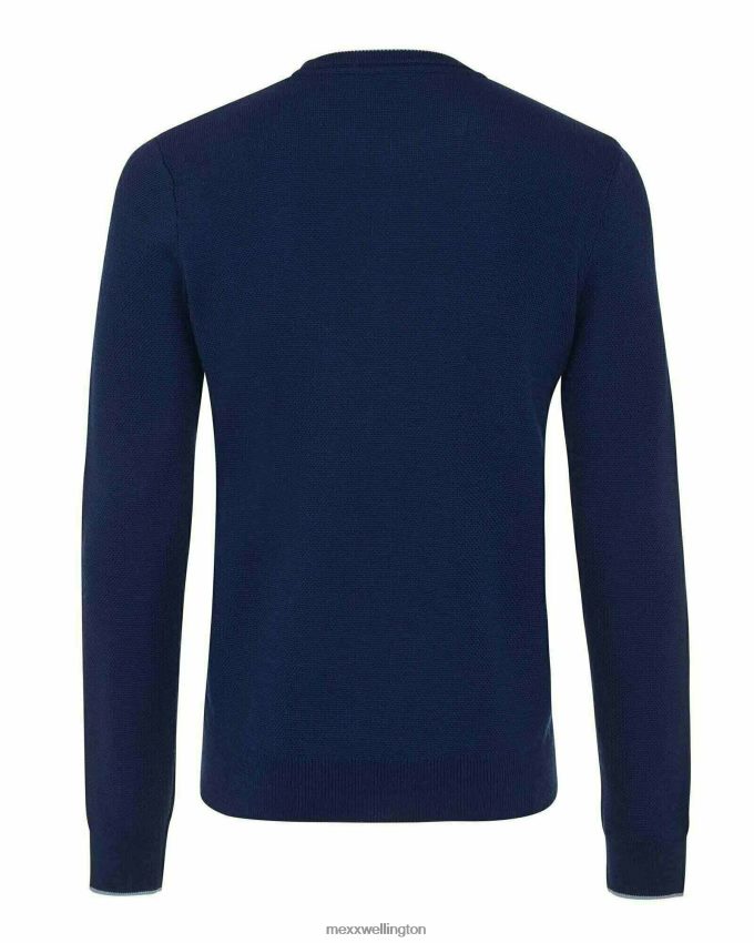 Men Mexx Blue Sweater Knit Dark 2B480T600