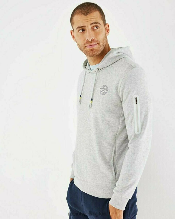 Men Mexx Grey Hooded sweater Melee 2B480T733