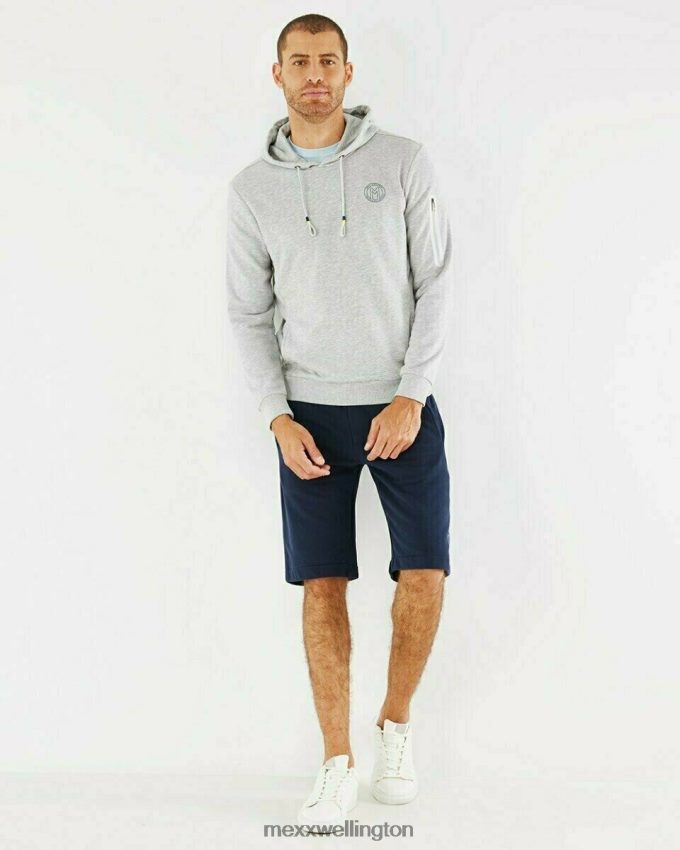 Men Mexx Grey Hooded sweater Melee 2B480T733