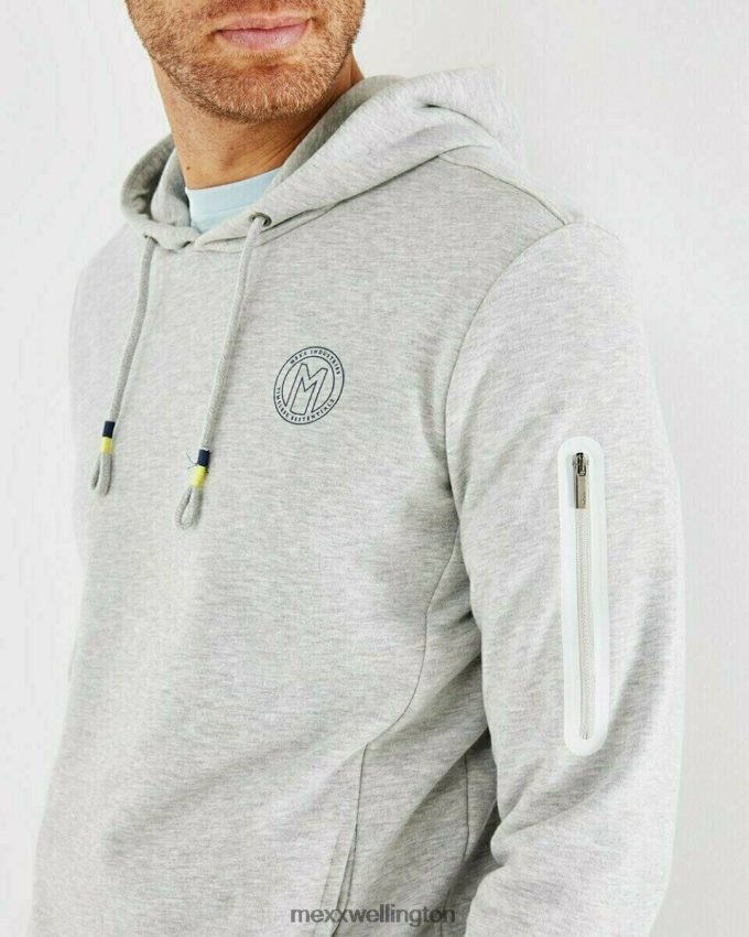 Men Mexx Grey Hooded sweater Melee 2B480T733