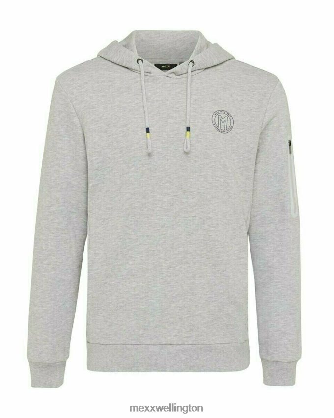 Men Mexx Grey Hooded sweater Melee 2B480T733