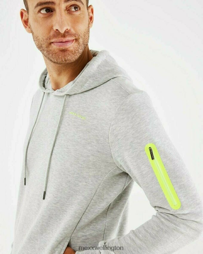 Men Mexx Grey Hooded sweater Melee 2B480T739