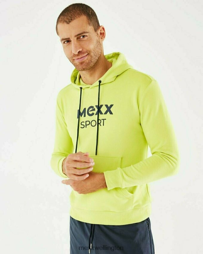 Men Mexx Yellow Hooded sweater Neon 2B480T728