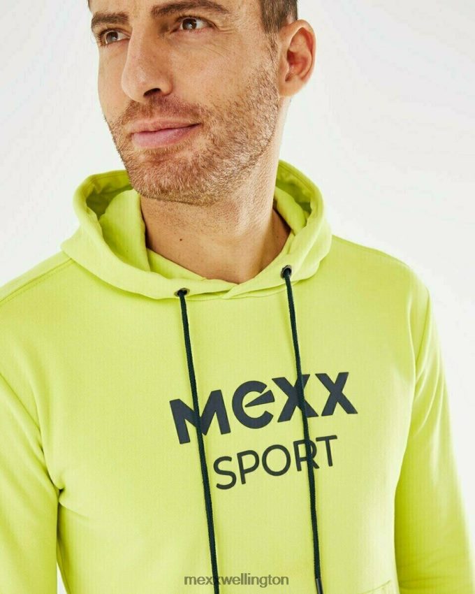Men Mexx Yellow Hooded sweater Neon 2B480T728