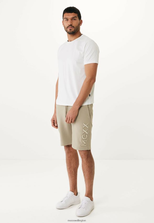 Men Mexx Beige T-shirt Short Sleeve Yarn Dye Off White 2B480T493